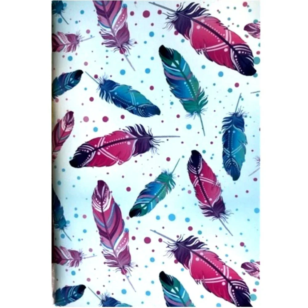 Fun Colorful Feather Notebook